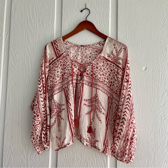 Free People Tops - Free People Peasant Blouse
